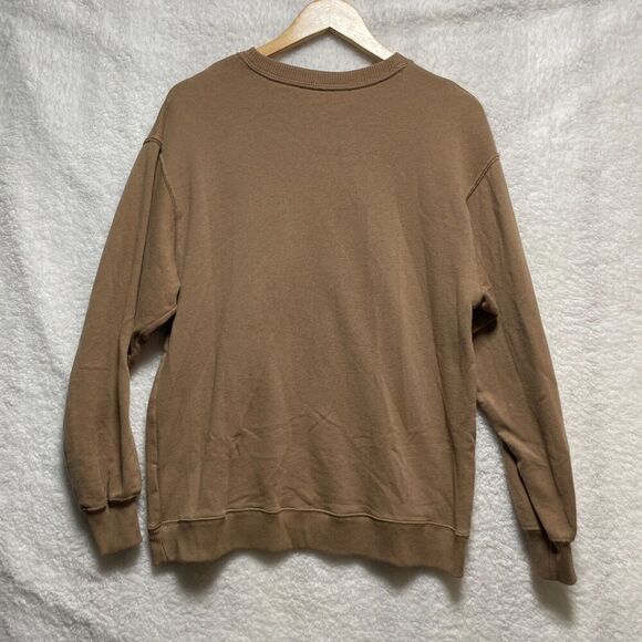 Hollister XS Brown Crewneck Sweatshirt ‘Spend Time in Nature’ Mushrooms - Picture 2 of 8